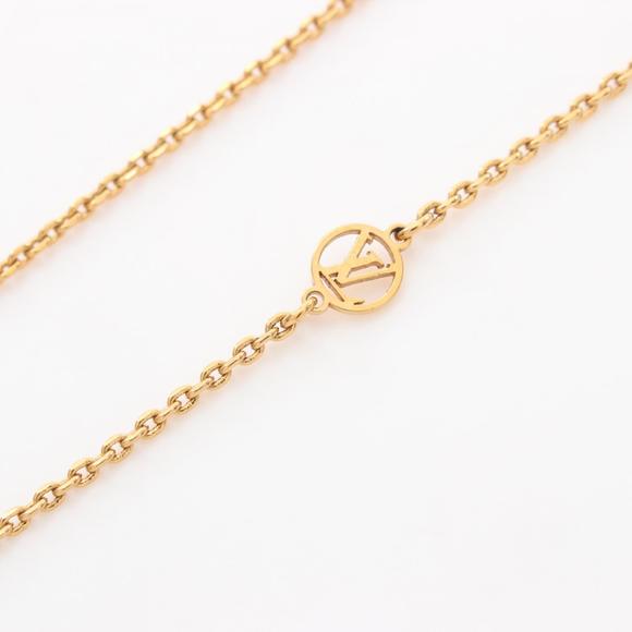 Louis Vuitton Vivienne Necklace Gold Plated Fake Pearl White - Picture 7 of 7